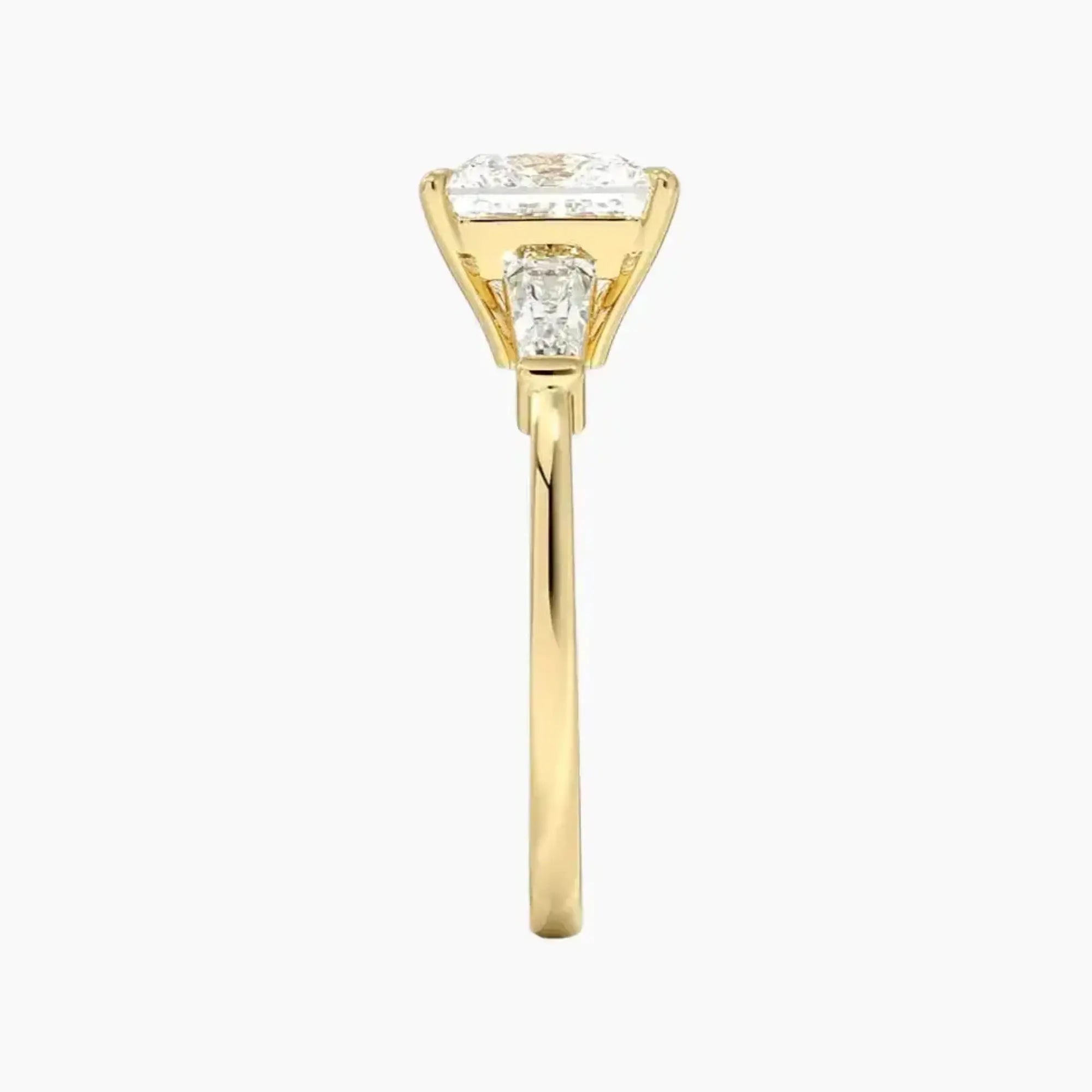 OBSER670 - Nyx Three Stone Princess engagement ring setting view 9