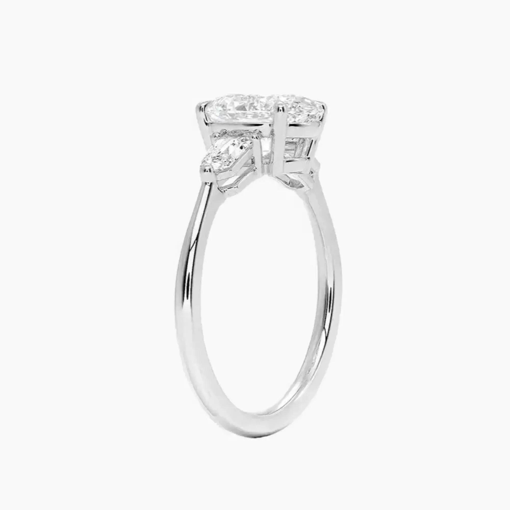OBSER549 - Thalassa Three Stone Oval engagement ring setting view 2