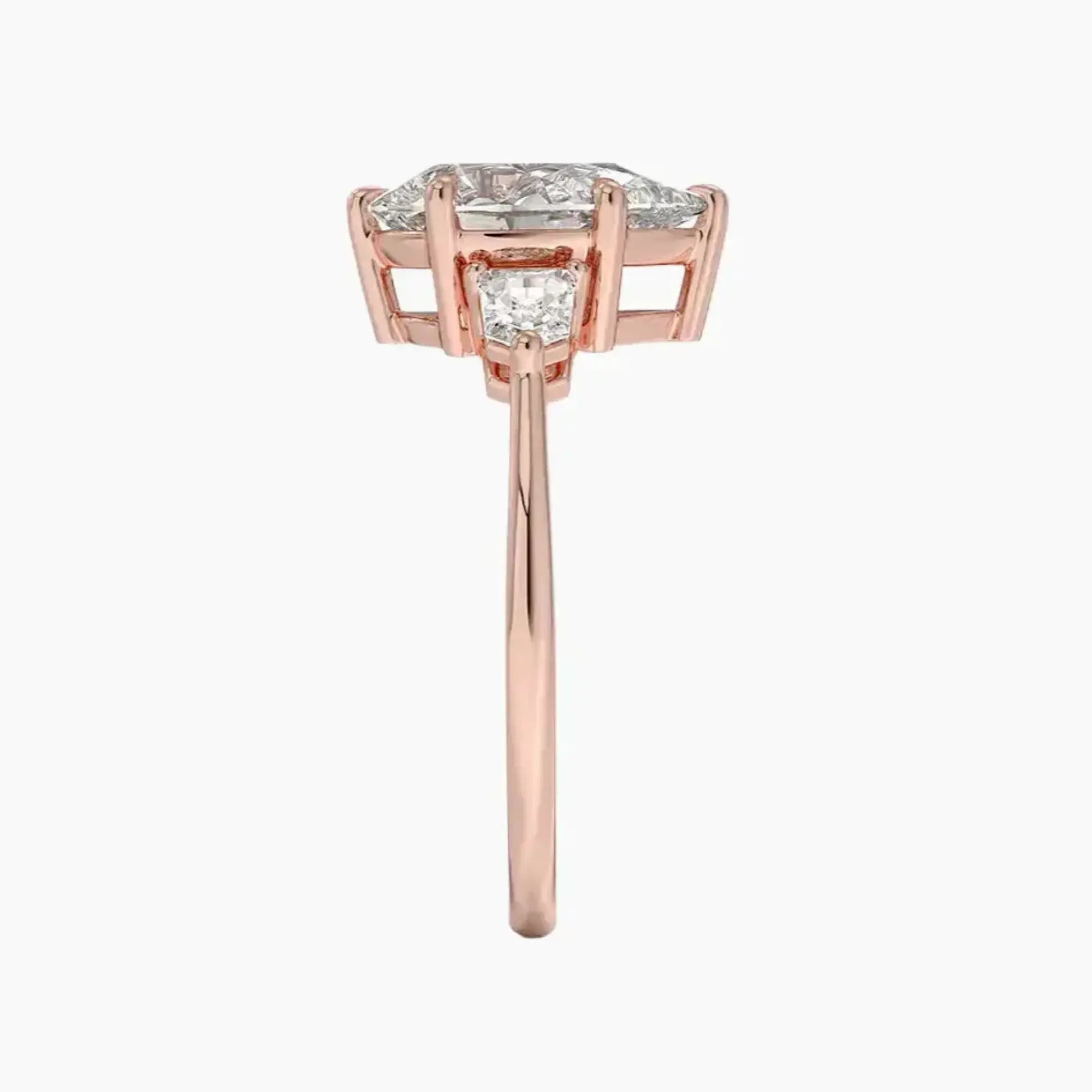 OBSER547 - Thalassa Three Stone Pear engagement ring setting view 6