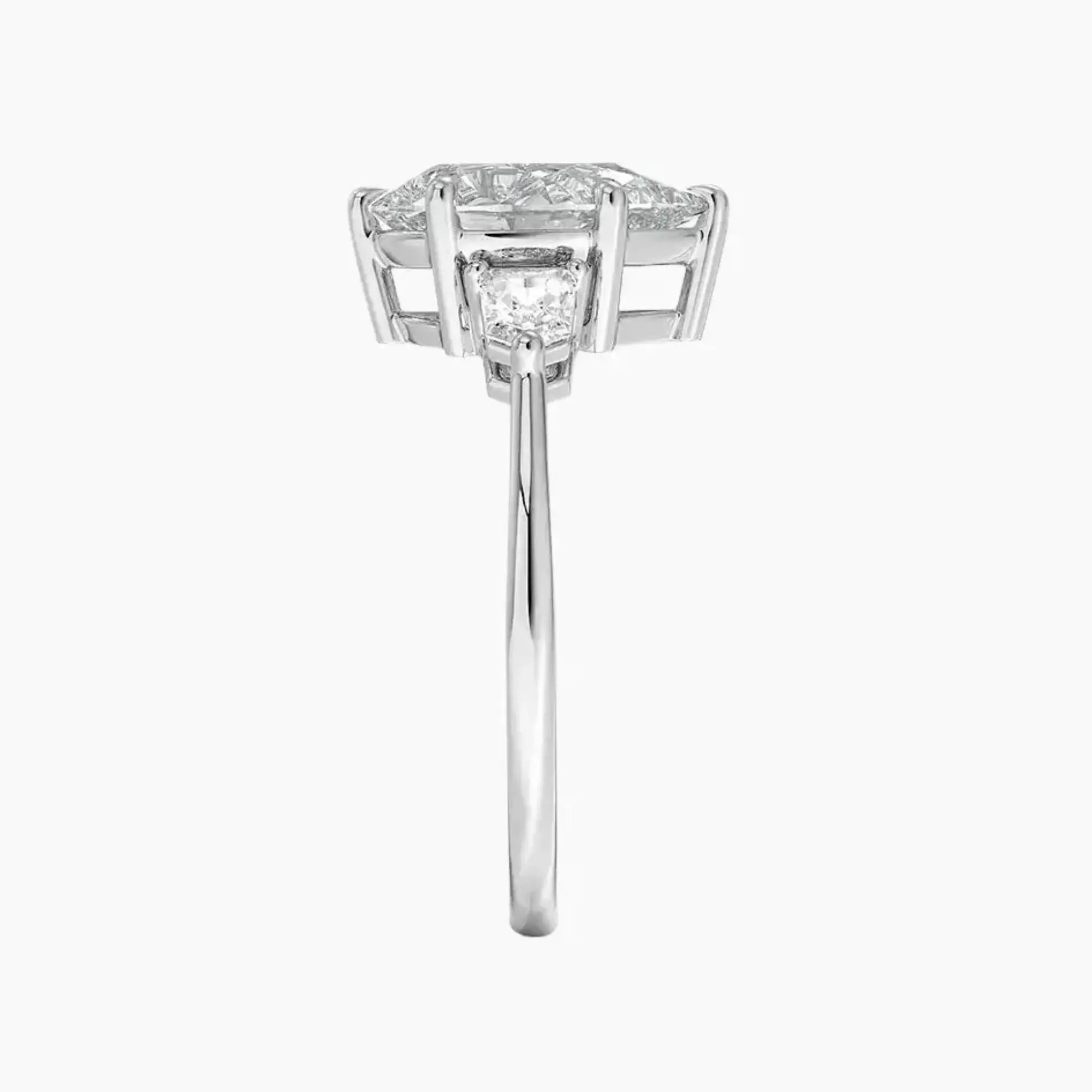 OBSER547 - Thalassa Three Stone Pear engagement ring setting view 3
