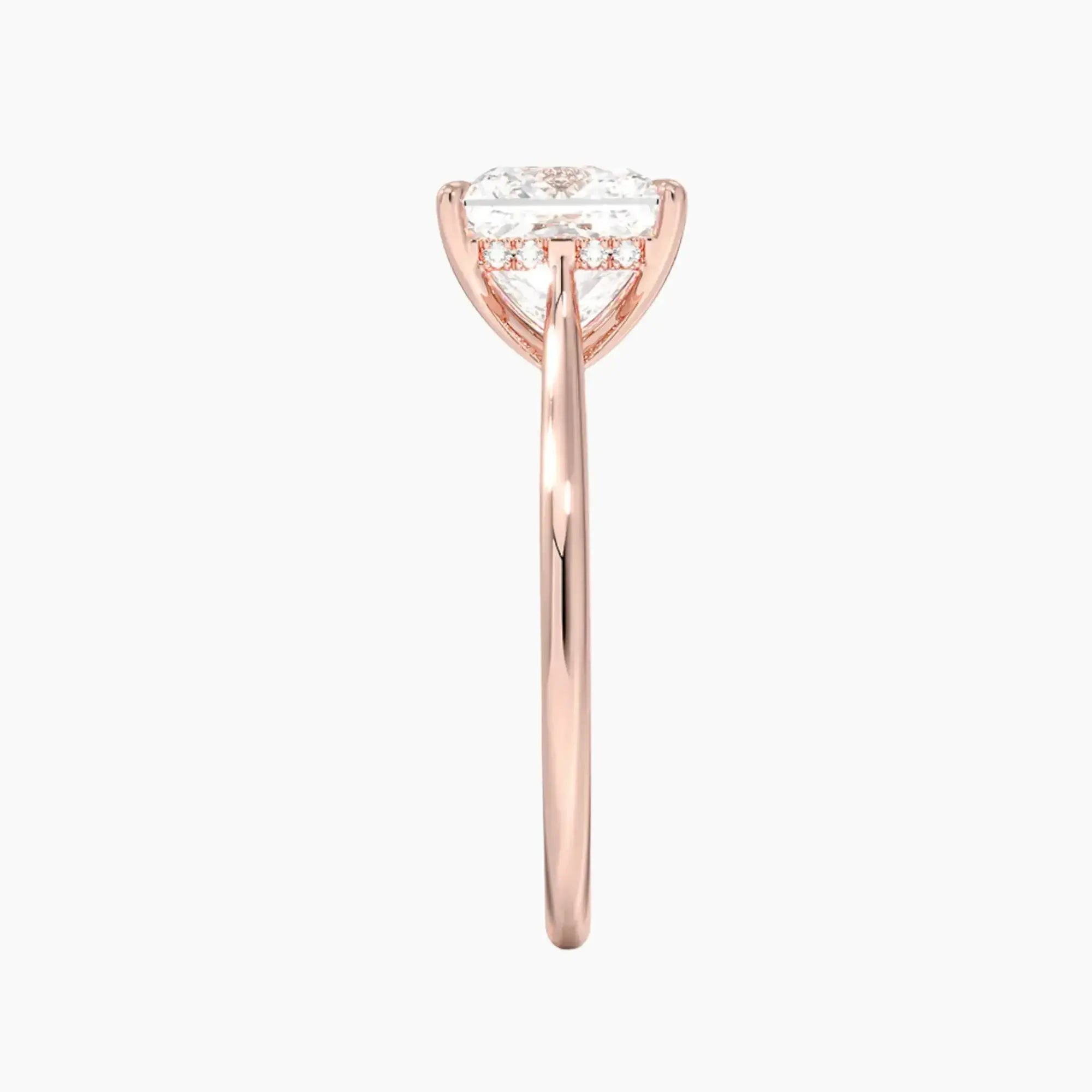 OBSER377 - Hestia Solitaire Princess engagement ring setting view 6