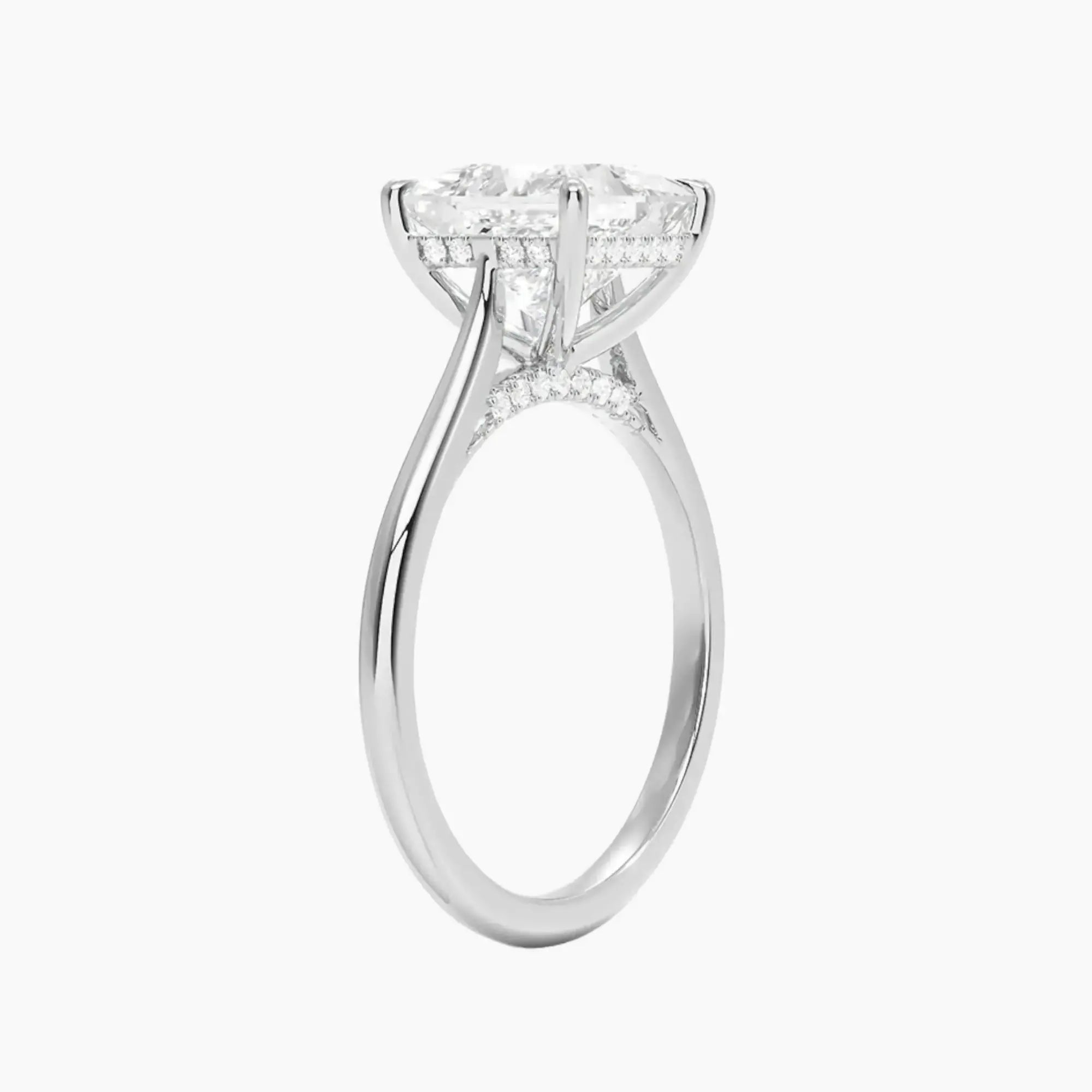 OBSER377 - Hestia Solitaire Princess engagement ring setting view 2