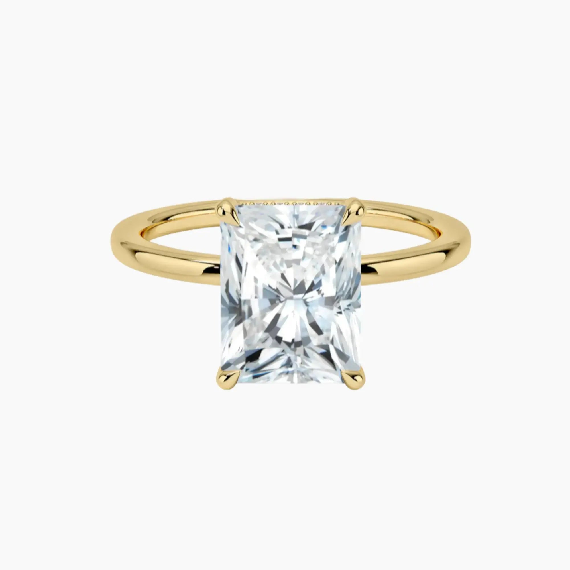 OBSER378 - Dahlia Solitaire Radiant engagement ring setting view 7