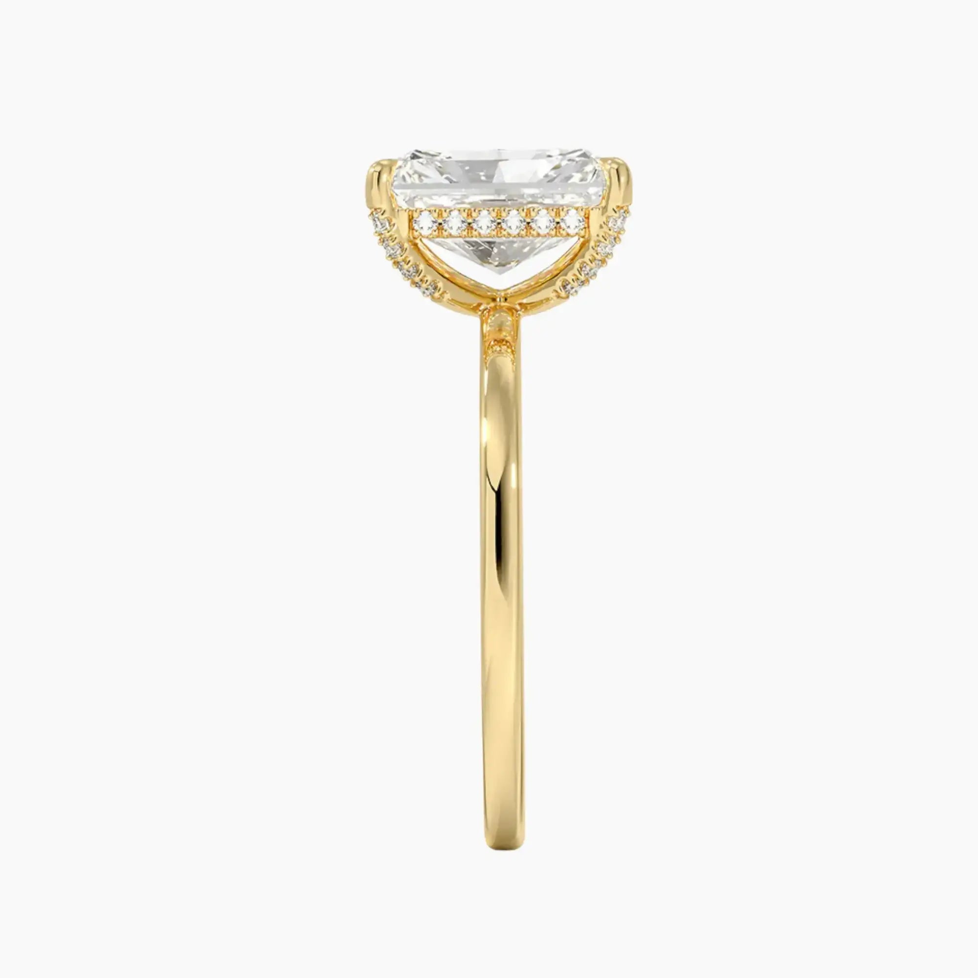 OBSER378 - Dahlia Solitaire Radiant engagement ring setting view 9