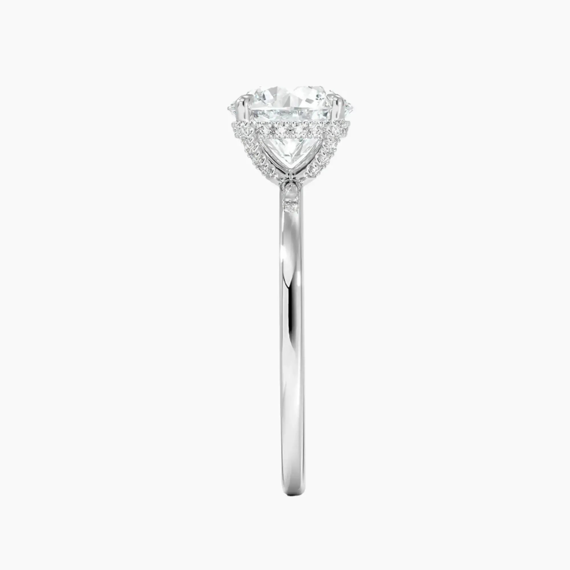 OBSER384 - Dahlia Solitaire Round engagement ring setting view 3