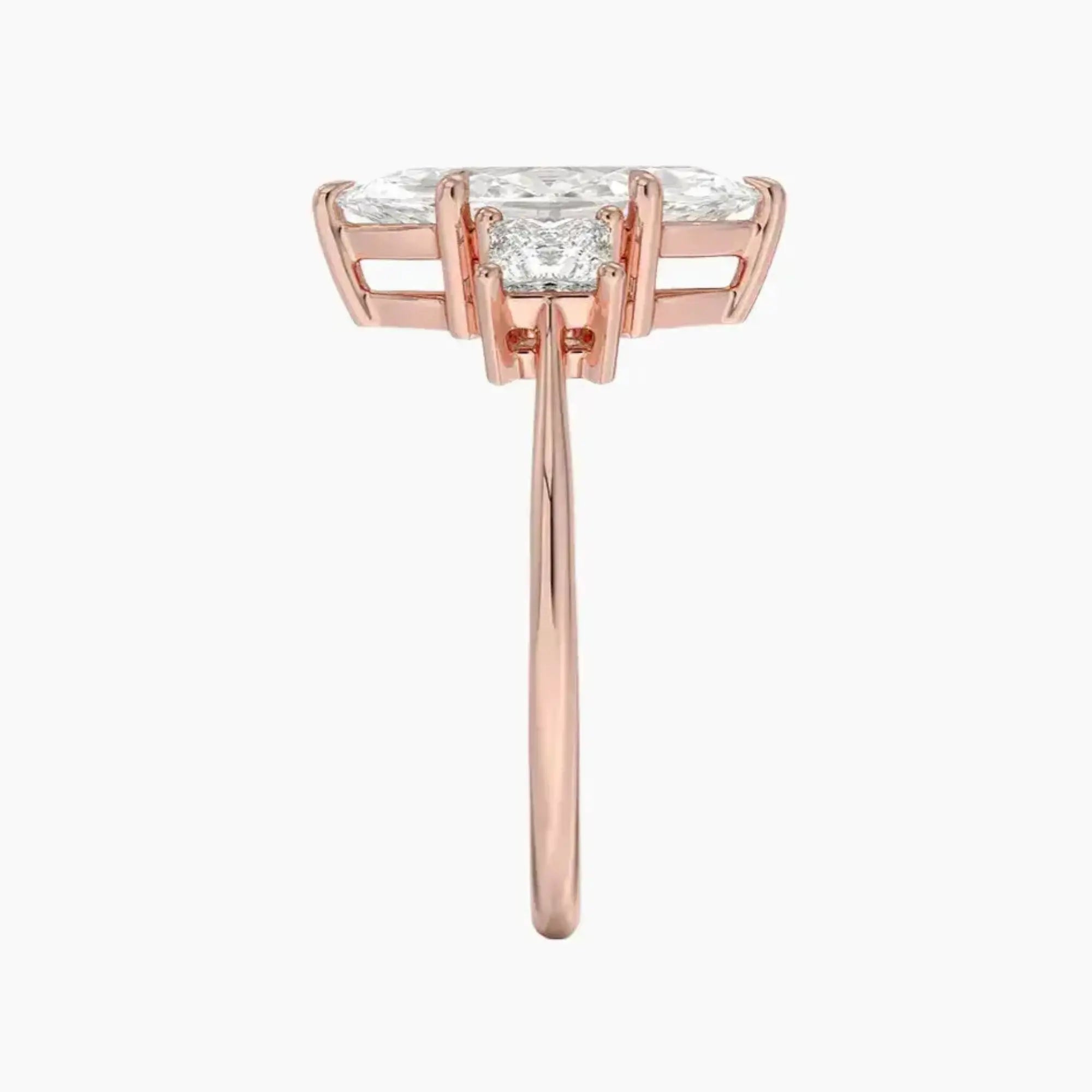 OBSER535 - Vespera Three Stone Marquise engagement ring setting view 6