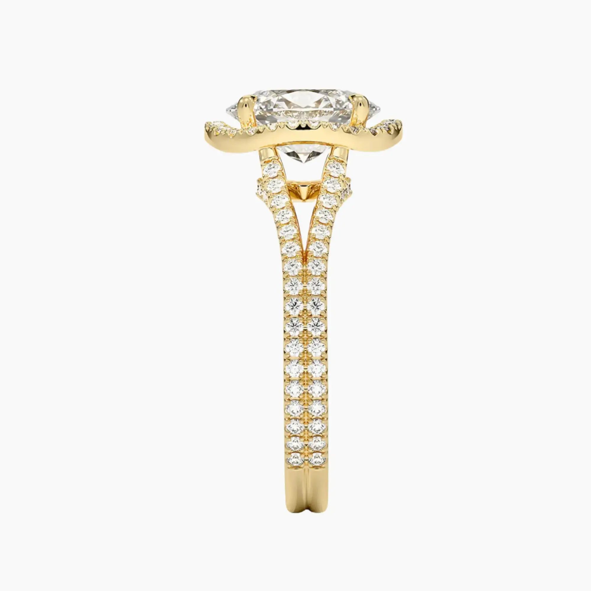OBSER472 - Zephyrine Halo Oval engagement ring setting view 9