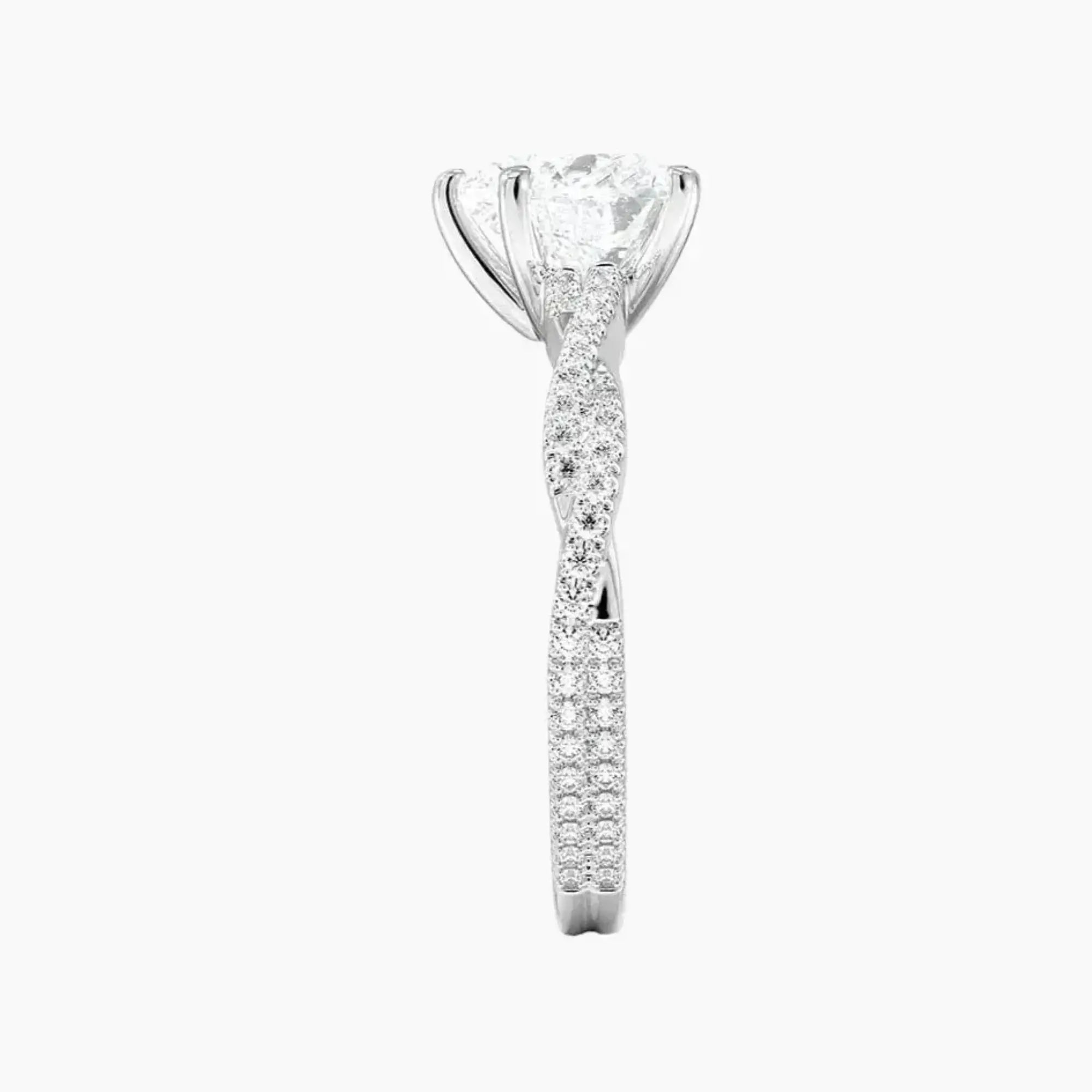 OBSER150 - Cassia Solitaire Heart engagement ring setting view 3