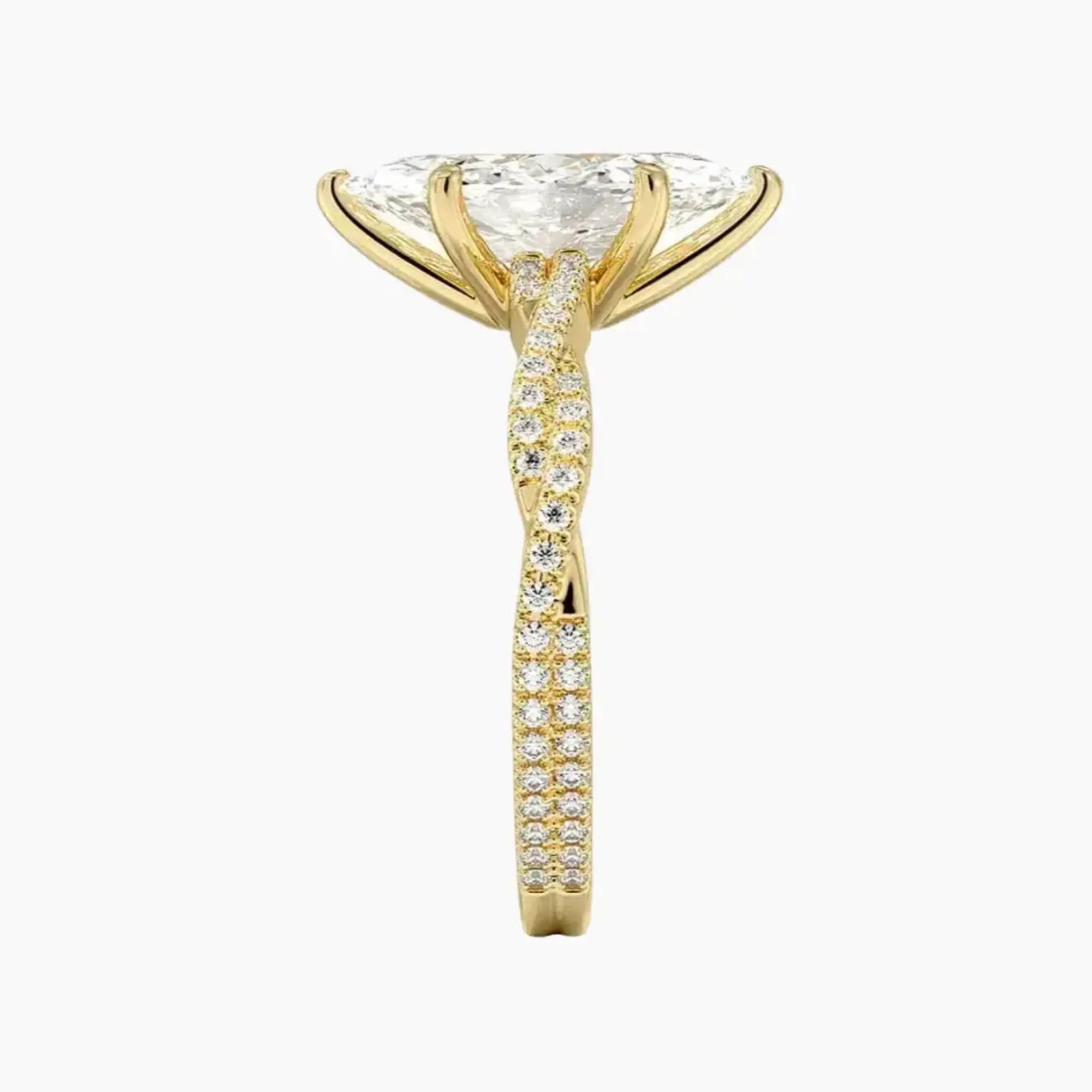 OBSER151 - Briar Solitaire Marquise engagement ring setting view 9