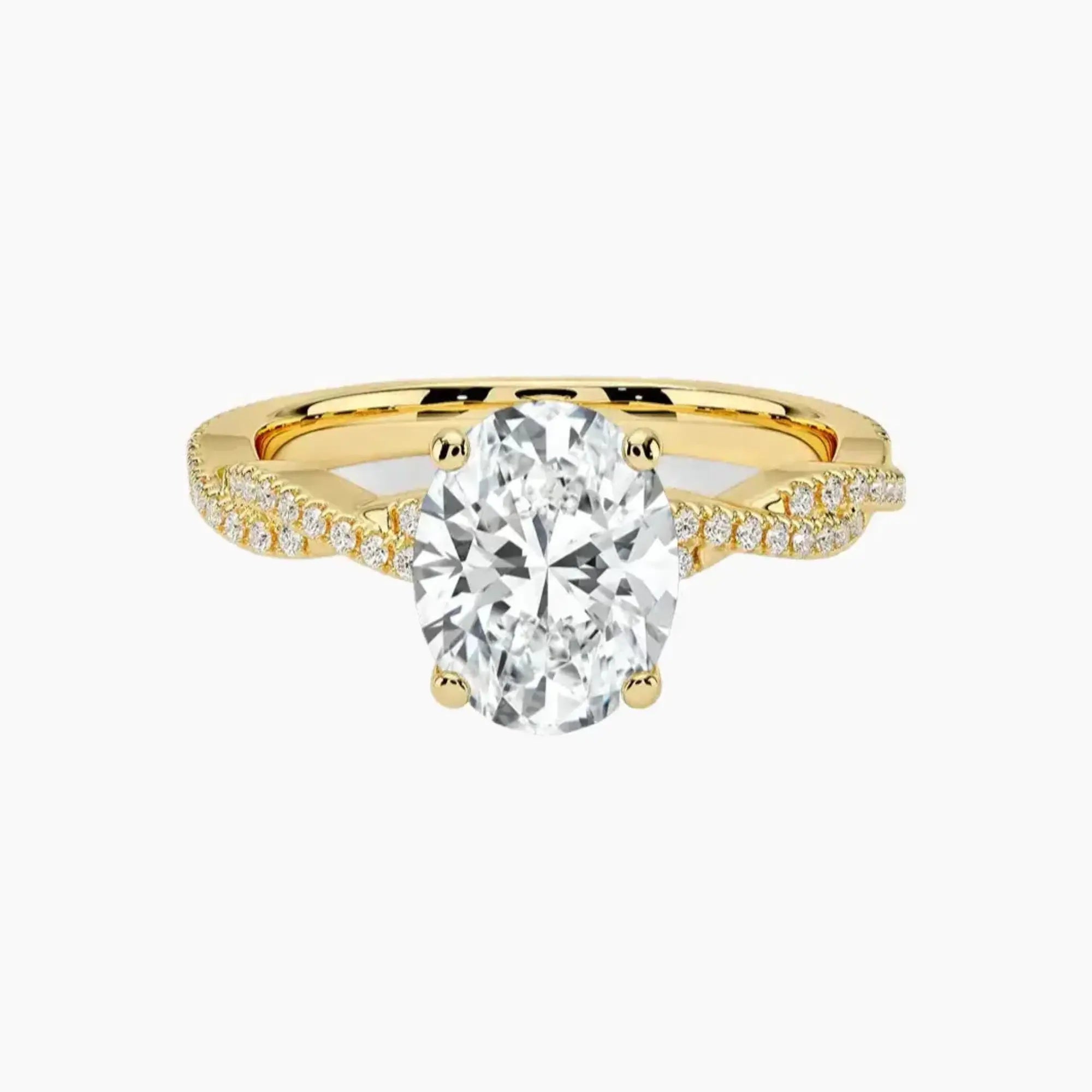 OBSER152 - Briar Solitaire Oval engagement ring setting view 7