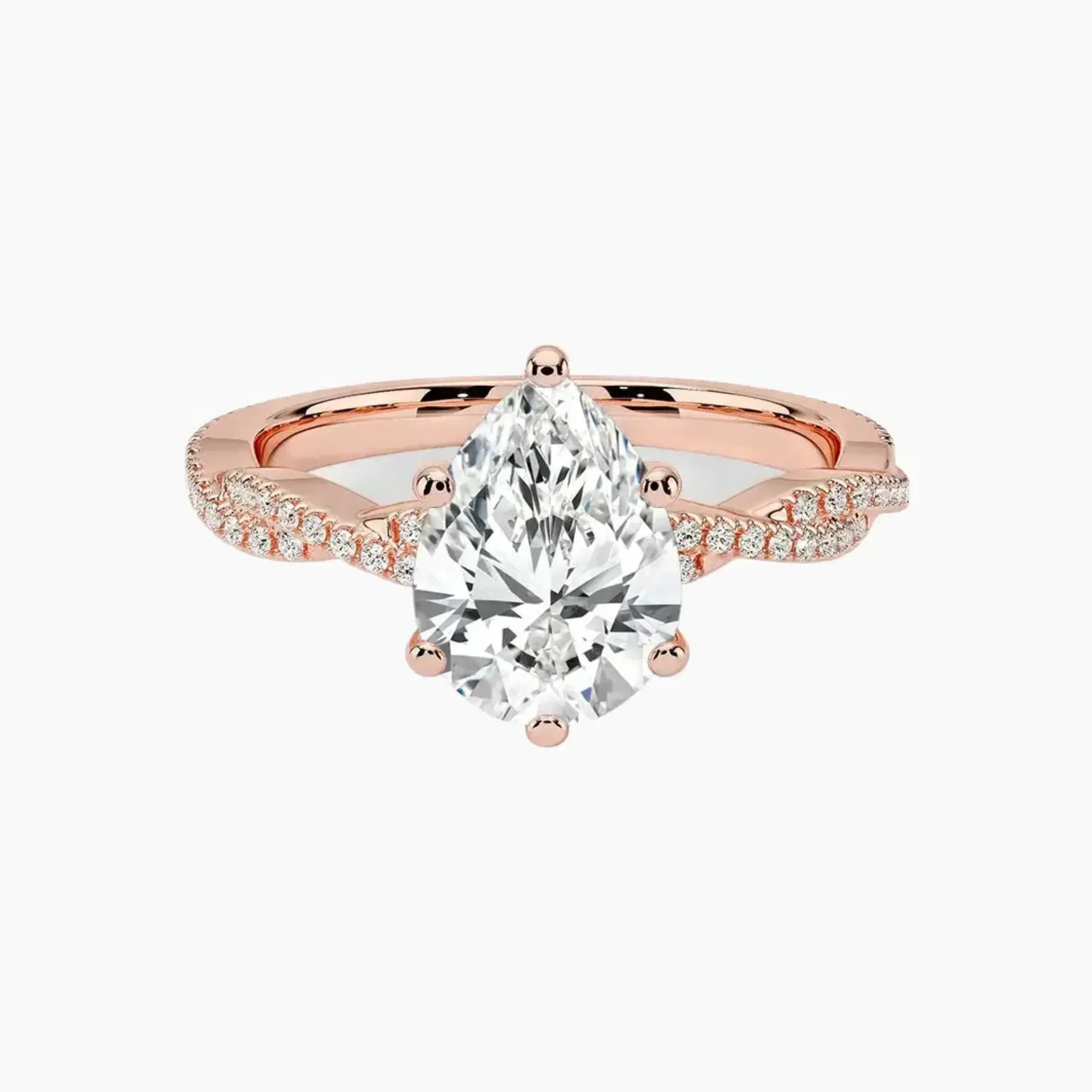 OBSER355 - Cassia Solitaire Pear engagement ring setting view 4