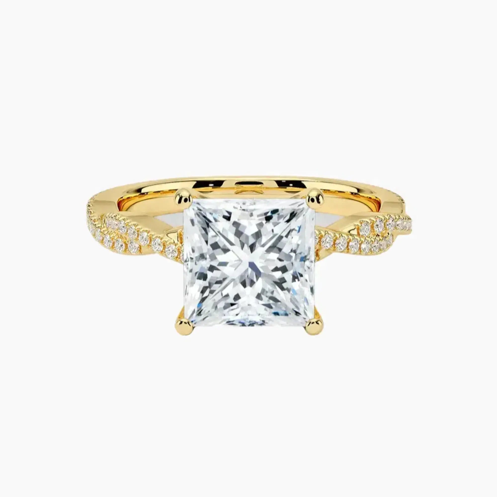 OBSER354 - Cassia Solitaire Princess engagement ring setting view 7