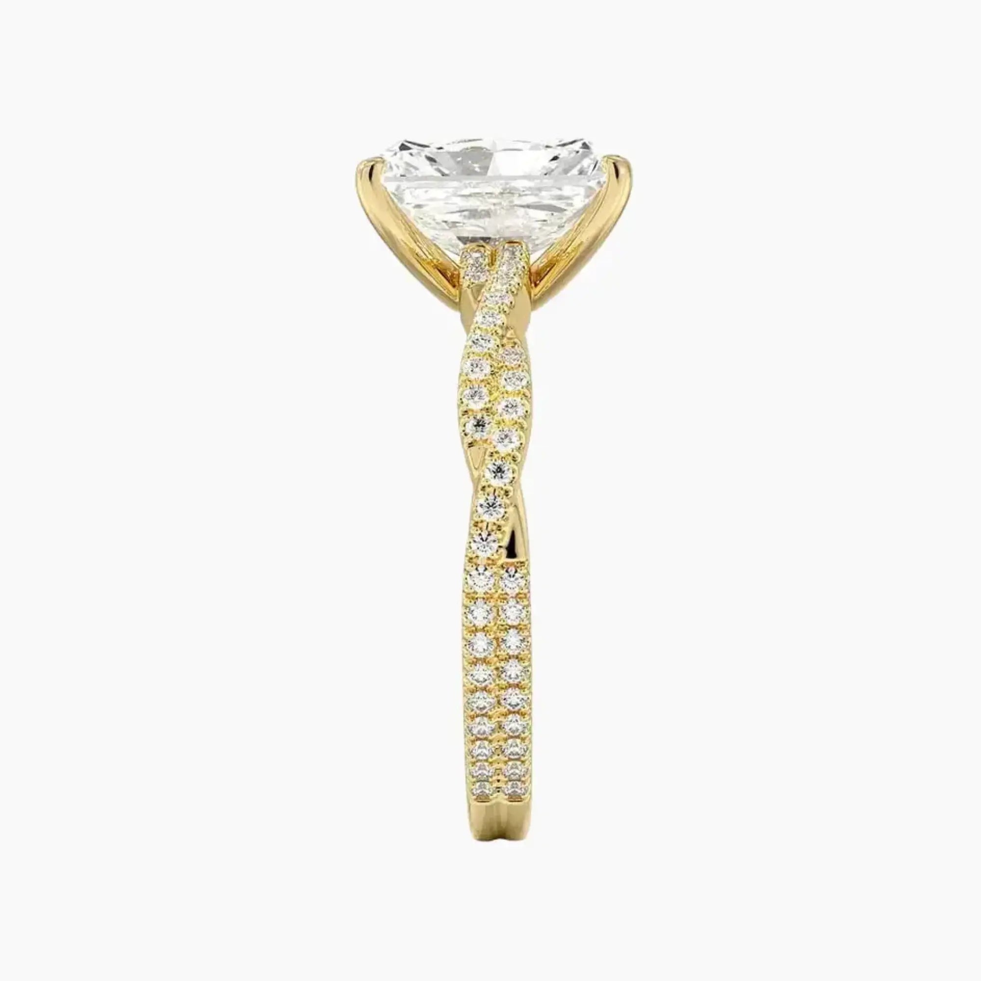 OBSER094 - Briar Solitaire Radiant engagement ring setting view 9