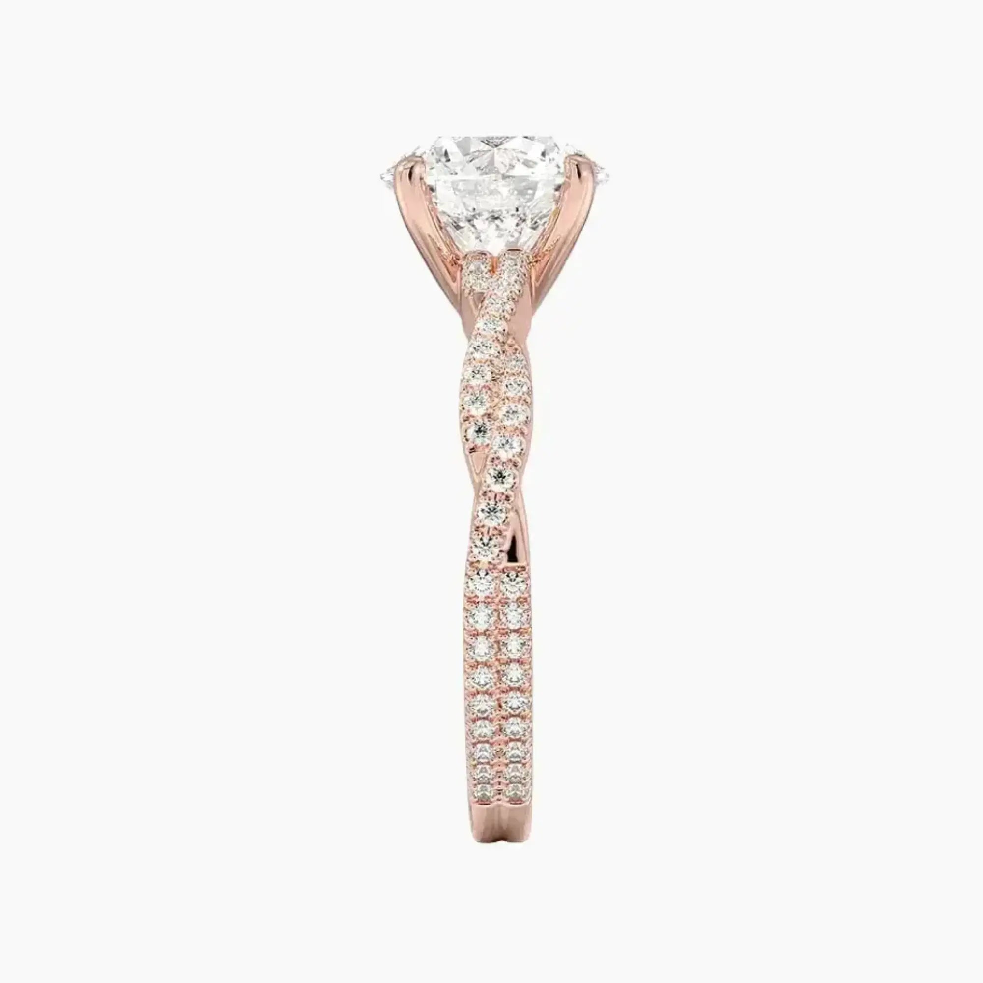 OBSER358 - Cassia Solitaire Round engagement ring setting view 6