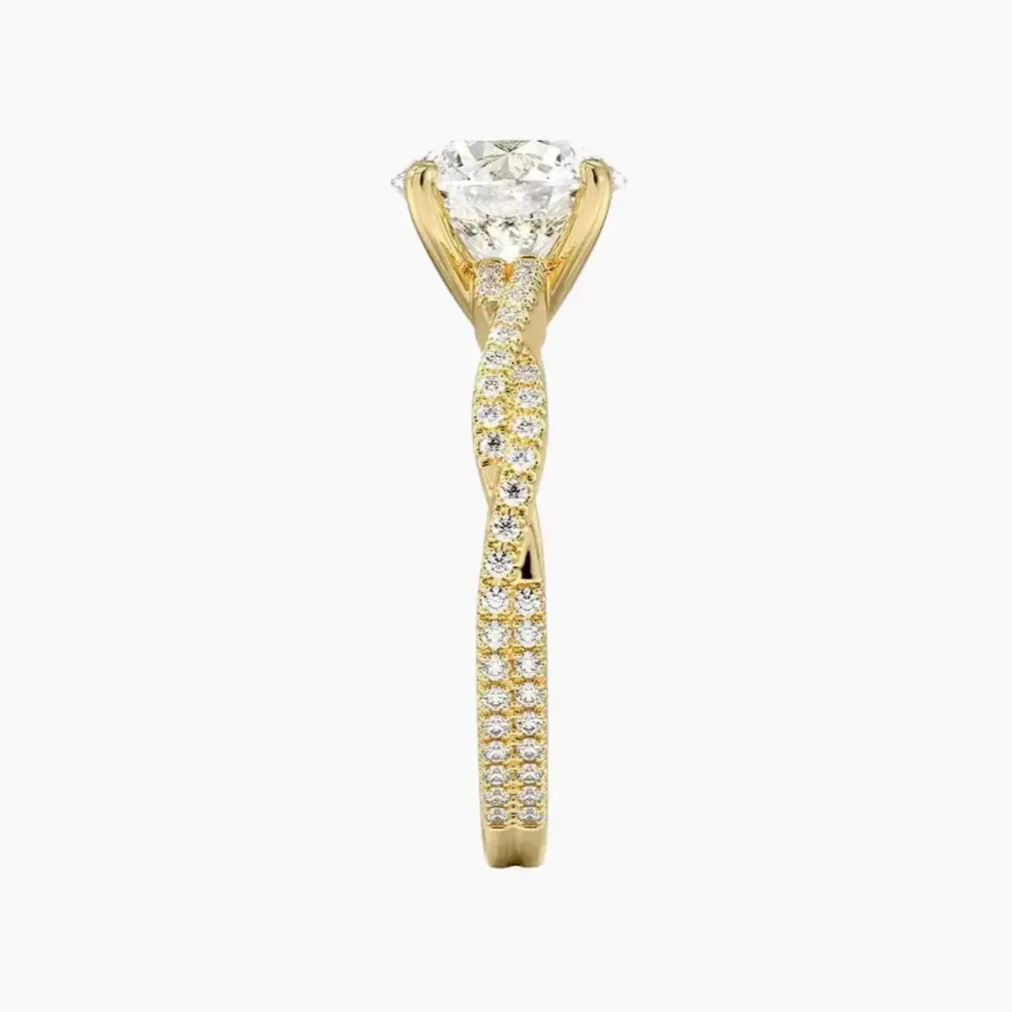 OBSER358 - Cassia Solitaire Round engagement ring setting view 9