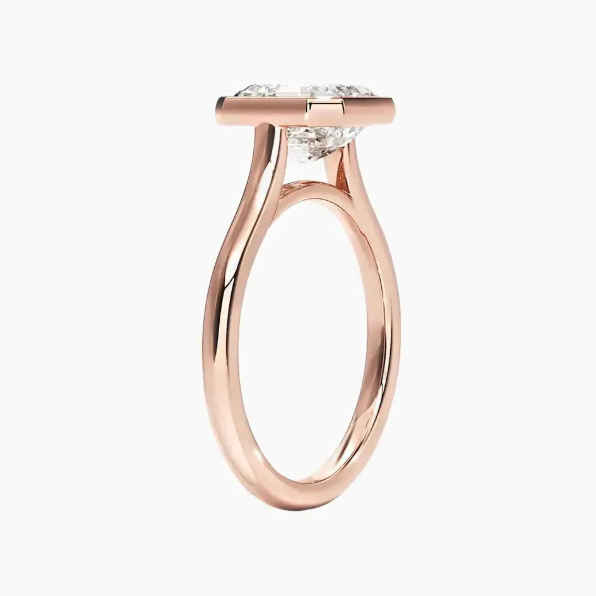 OBSER369 - Jovienne Solitaire Asscher engagement ring setting view 5