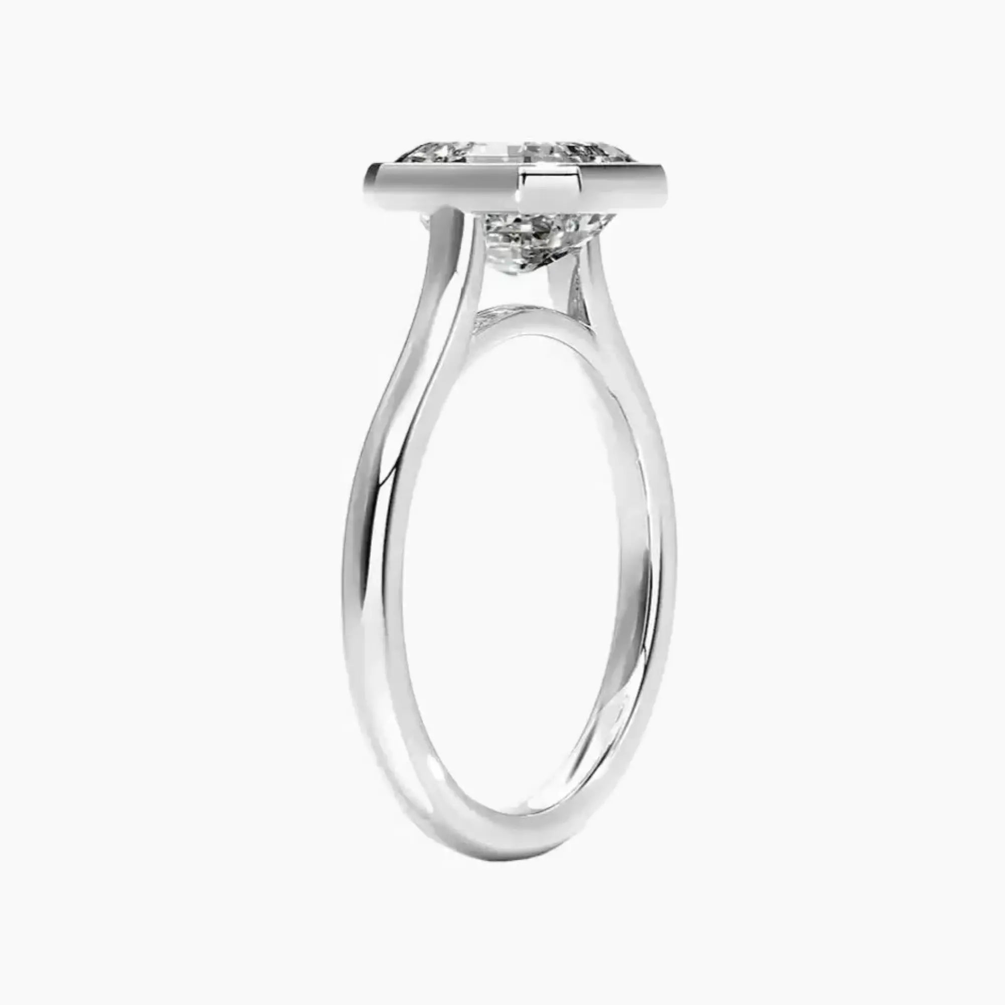 OBSER369 - Jovienne Solitaire Asscher engagement ring setting view 2