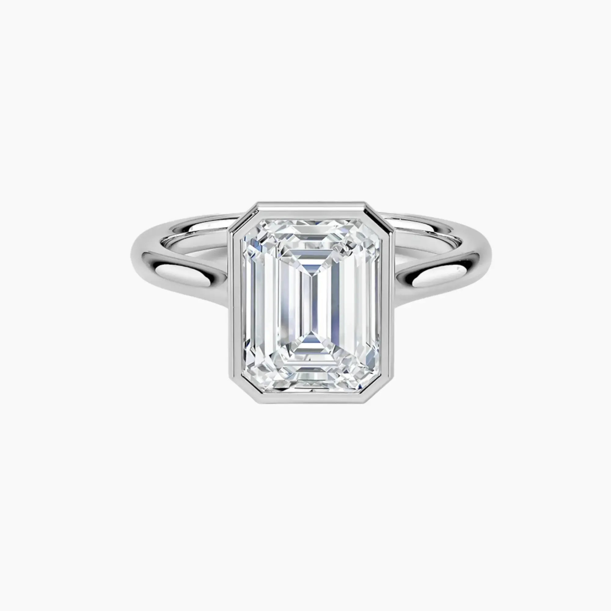 OBSER155 - Jovienne Solitaire Emerald engagement ring setting view 1