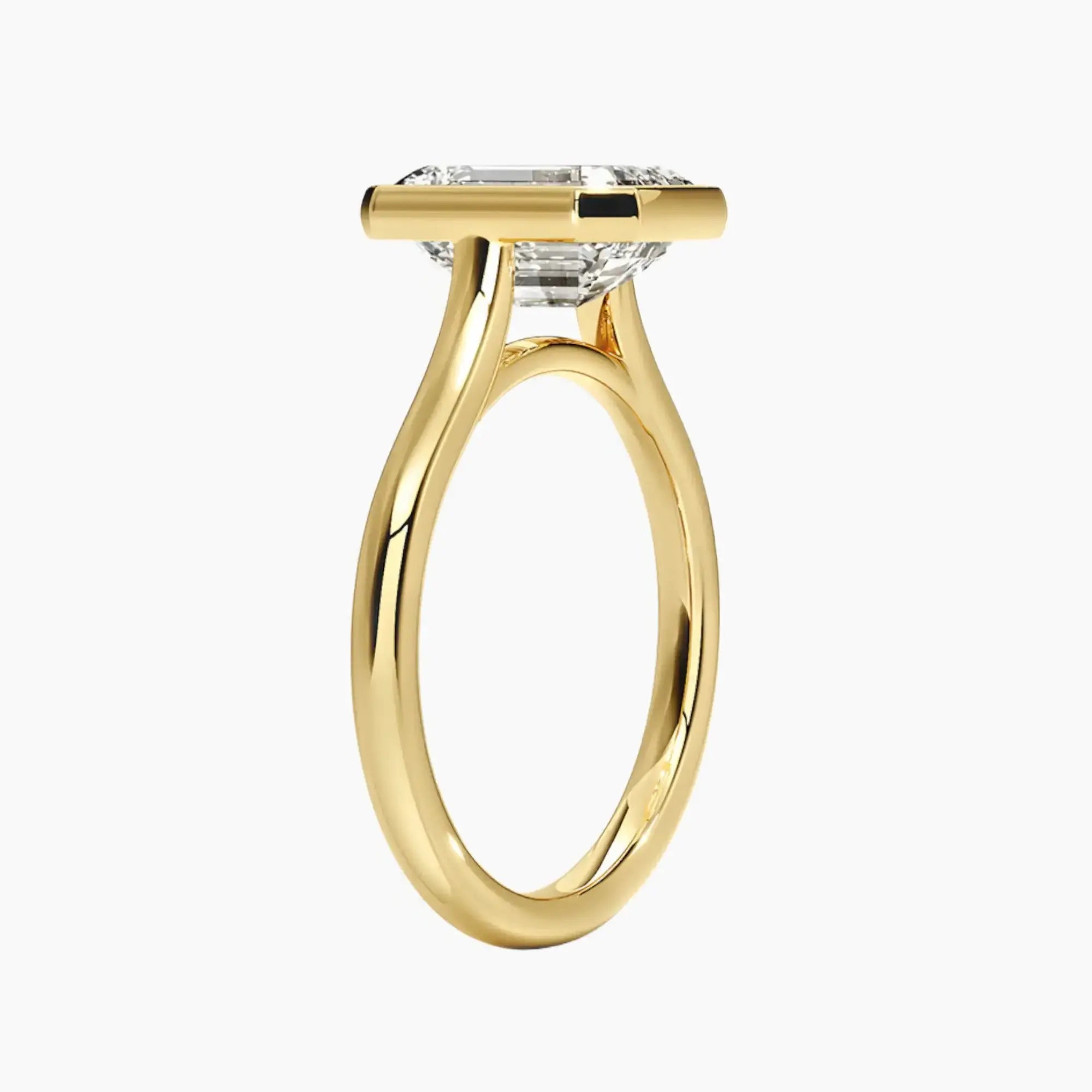 OBSER155 - Jovienne Solitaire Emerald engagement ring setting view 8