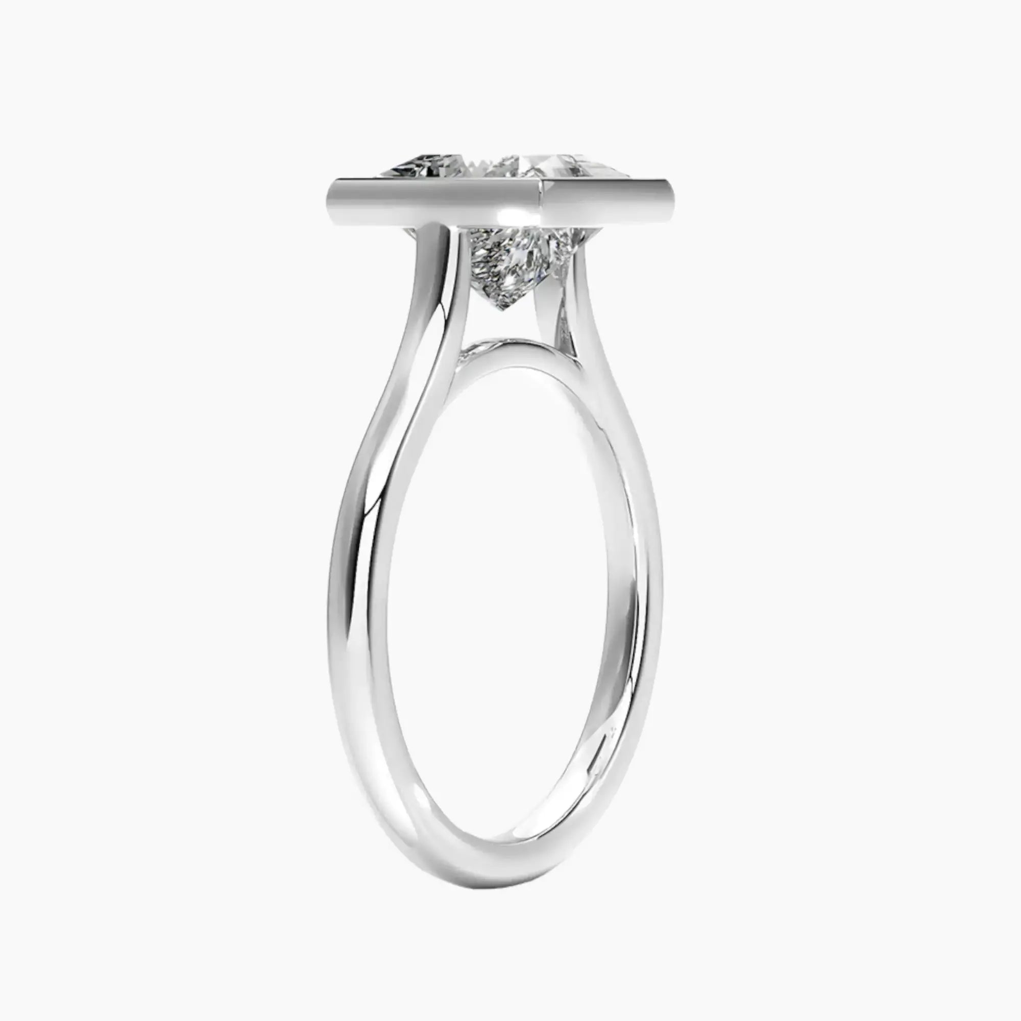 OBSER370 - Jovienne Solitaire Princess engagement ring setting view 2