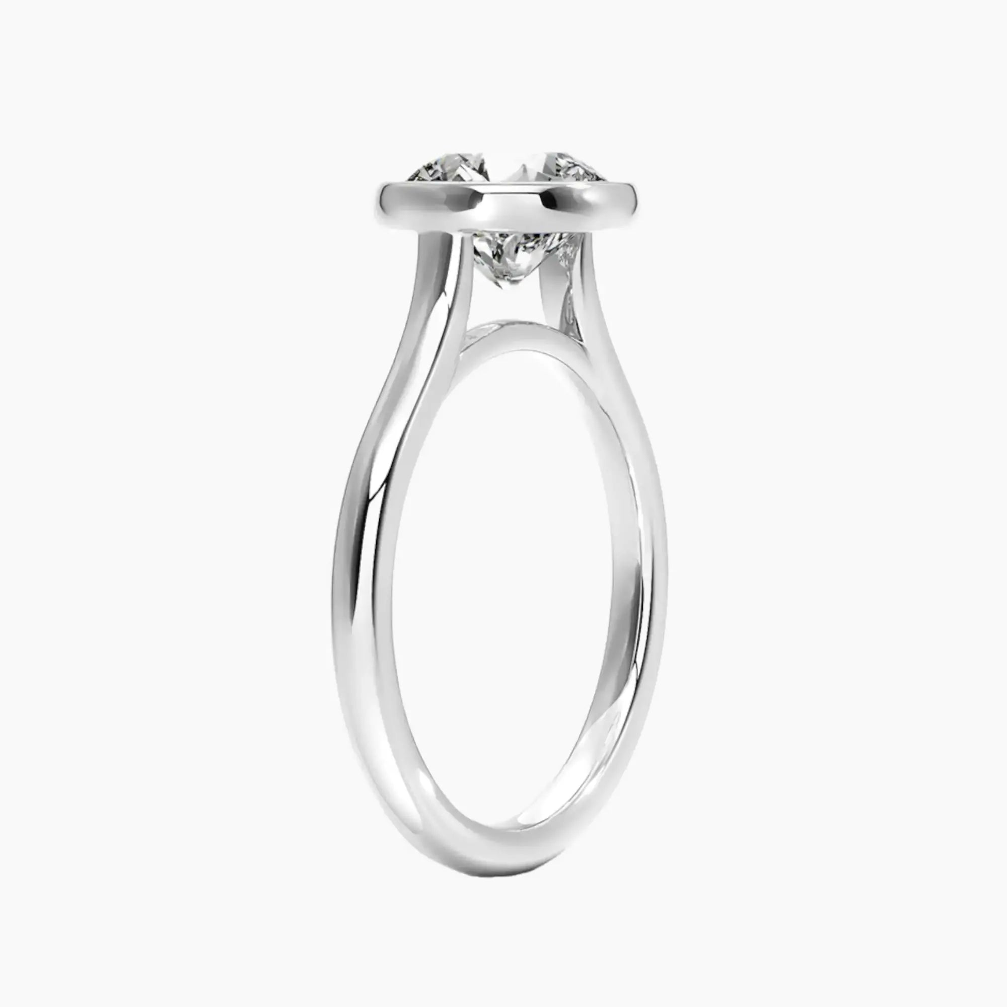 OBSER373 - Jovienne Solitaire Round engagement ring setting view 2