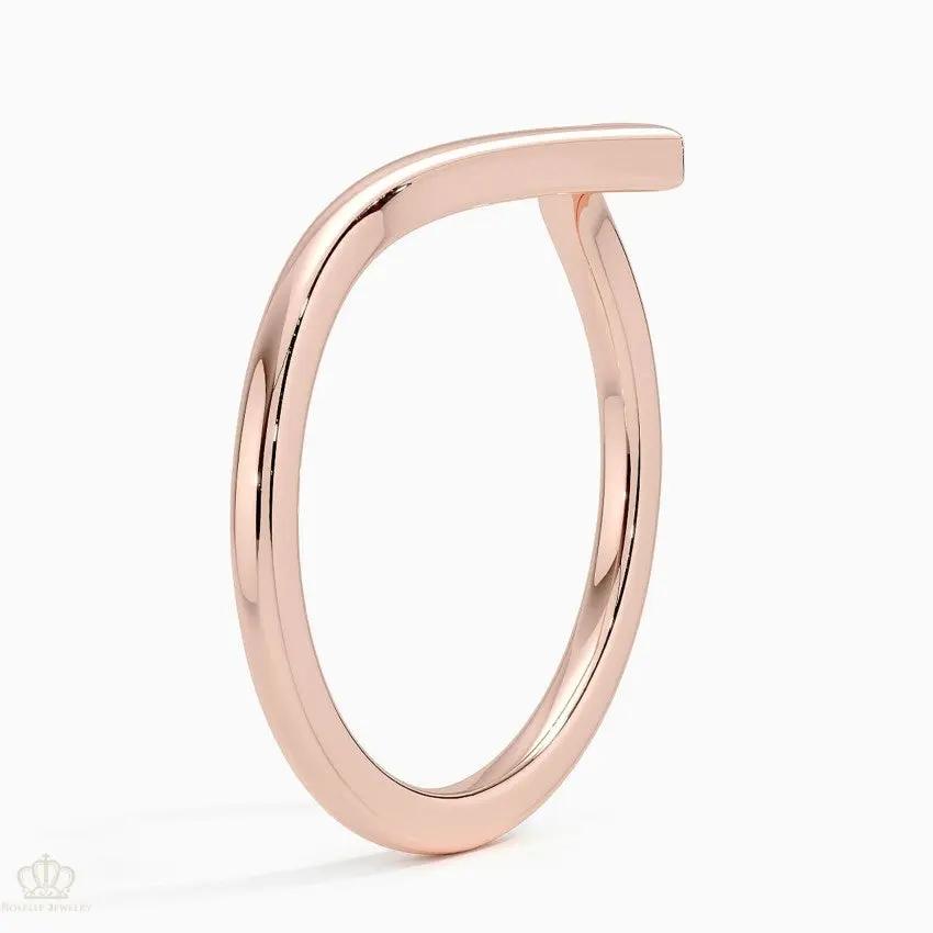 Nouveau Wedding Band Ring - LR52 Camélia™