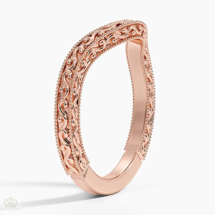 Hudson Contour Wedding Band Ring - LR50 Camélia™