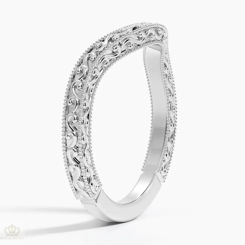 Hudson Contour Wedding Band Ring - LR50 Camélia™