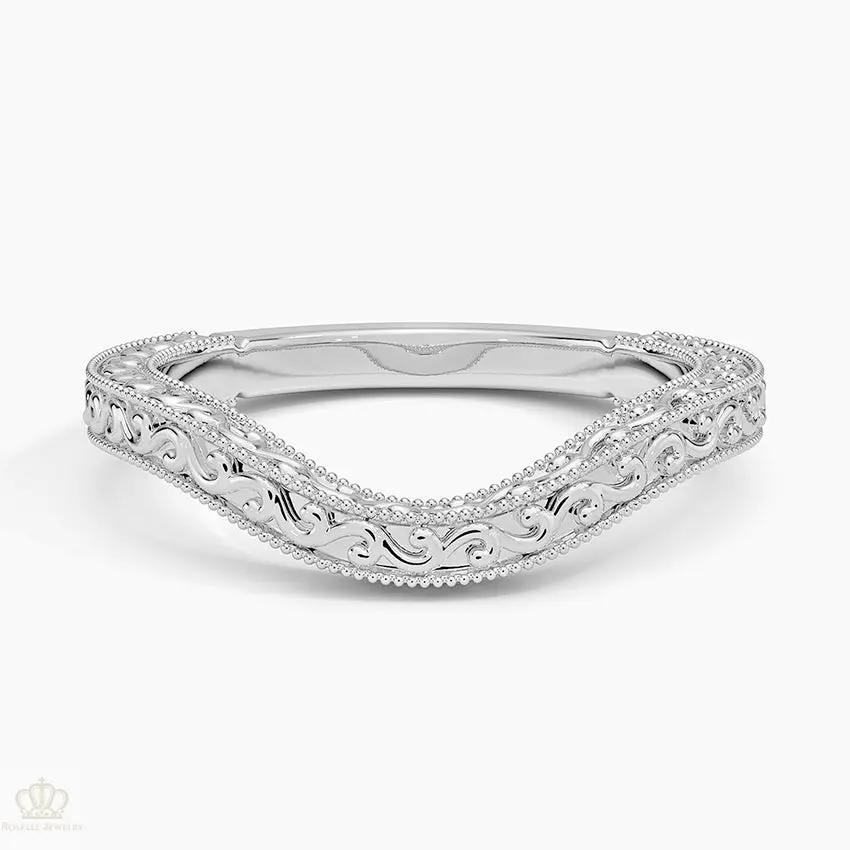 Hudson Contour Wedding Band Ring - LR50 Camélia™