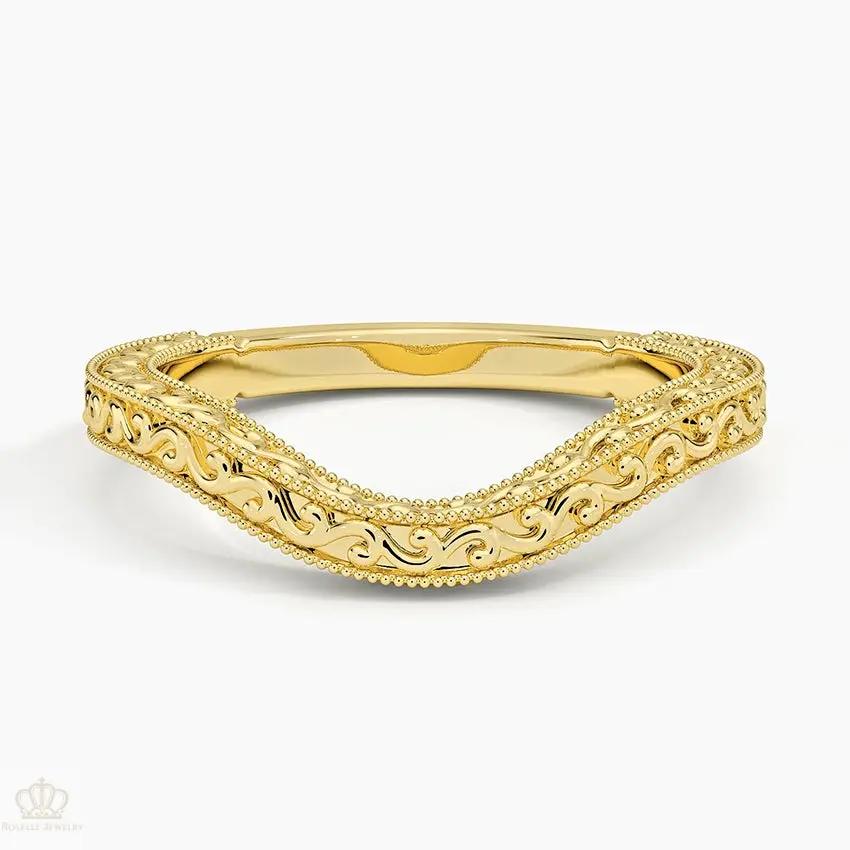 Hudson Contour Wedding Band Ring - LR50 Camélia™