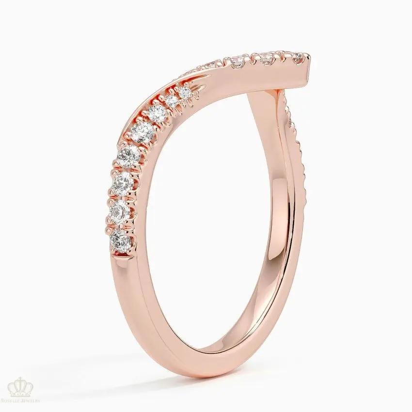 Elongated Chiara Wedding Band Ring - LR100 Camélia™