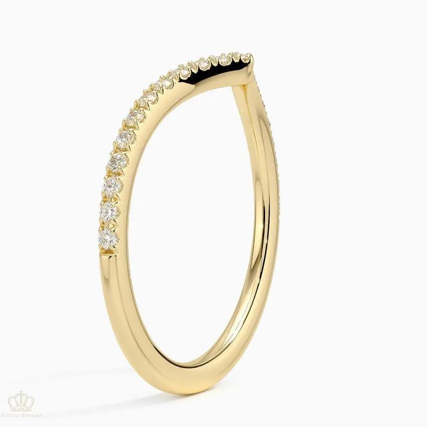 Flair Diamond Ring 0.17ctw Wedding Band Ring - LR40 Camélia™