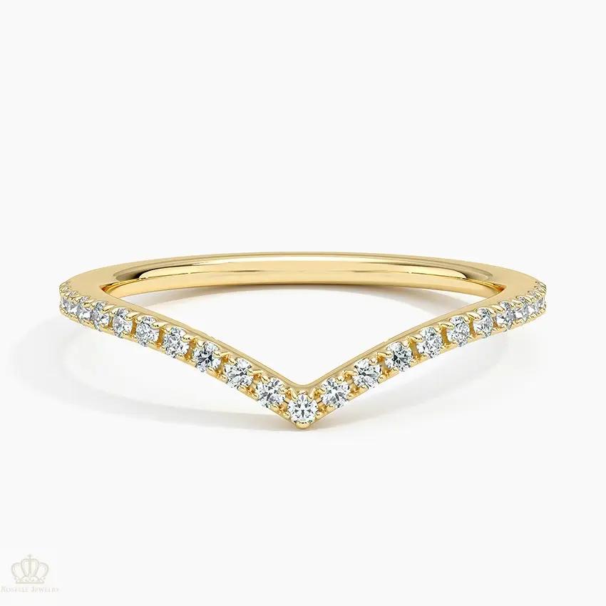 Flair Diamond Ring 0.17ctw Wedding Band Ring - LR40 Camélia™