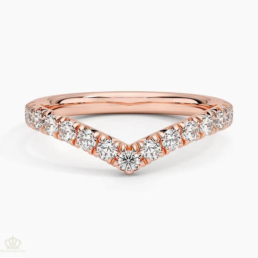 0.41CTW Sienna Contour Wedding Band Ring - LR58 Camélia™