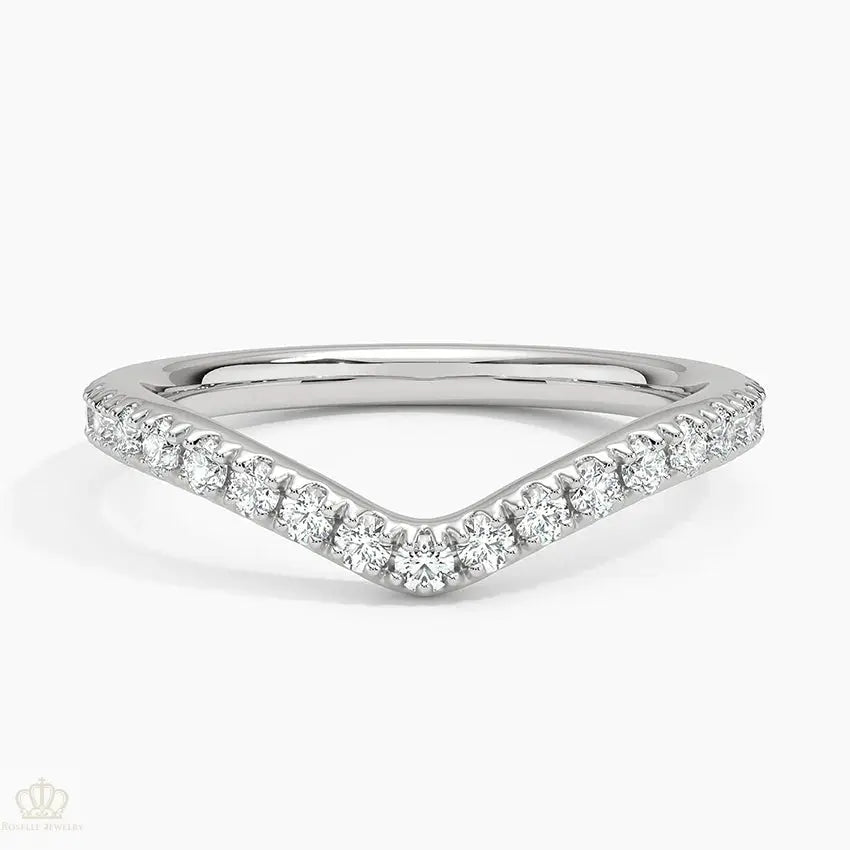 Luxe Flair Diamond 0.34ctw Wedding Band Ring - LR41 - Roselle Jewelry