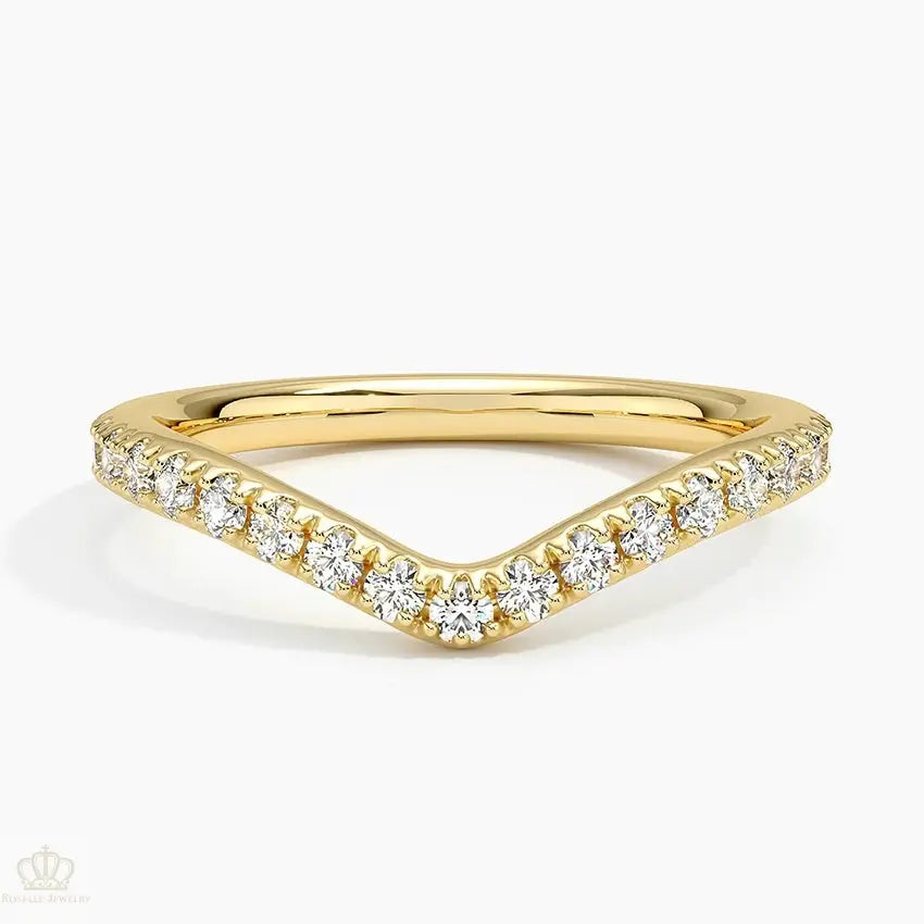 Luxe Flair Diamond 0.34ctw Wedding Band Ring - LR41 - Roselle Jewelry