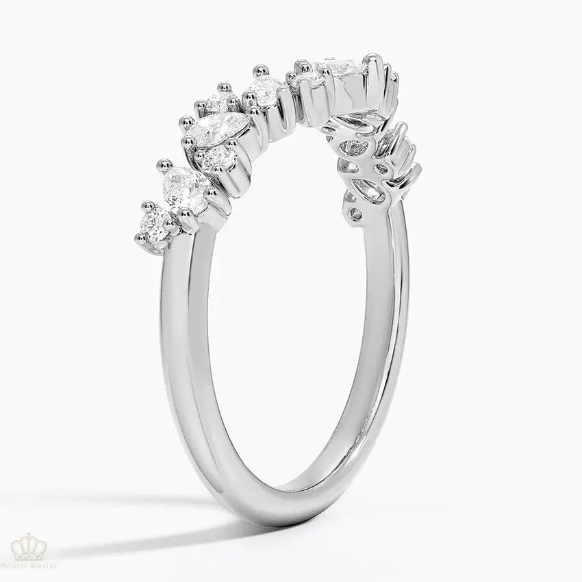 LR115 - Olivetta Contoured Wedding Band Ring Camélia™