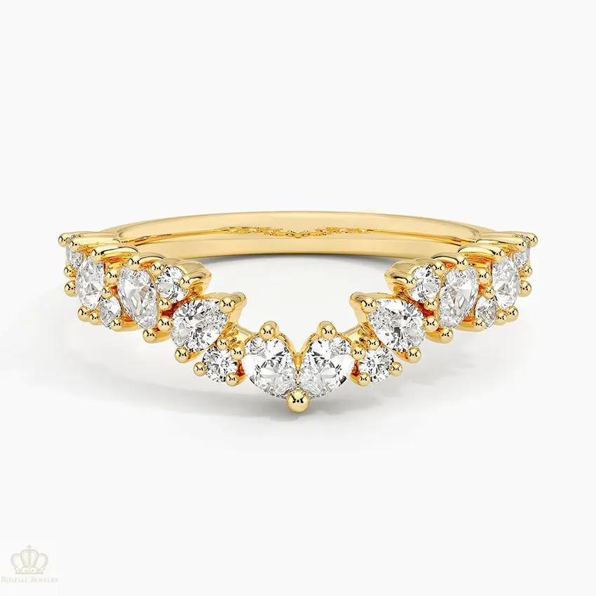 0.51CTW Olivetta Wedding Band Ring - LR48 - Roselle Jewelry
