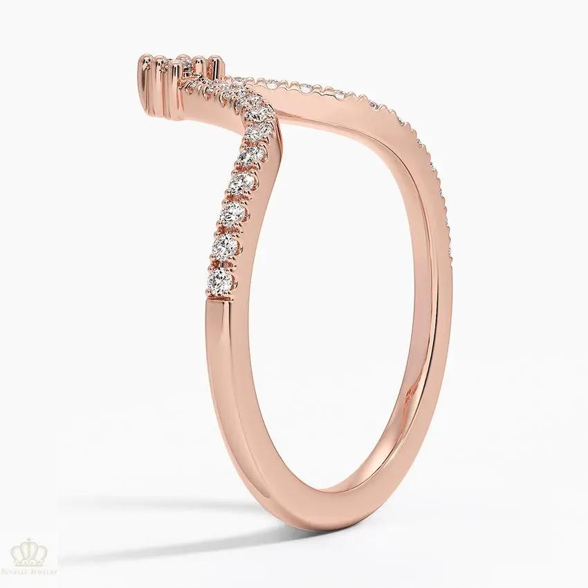 0.20CTW Nouveau Wedding Band Ring - LR29 Camélia™