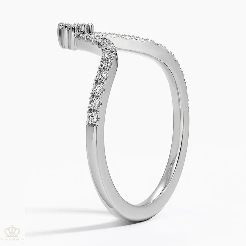 0.20CTW Nouveau Wedding Band Ring - LR29 Camélia™
