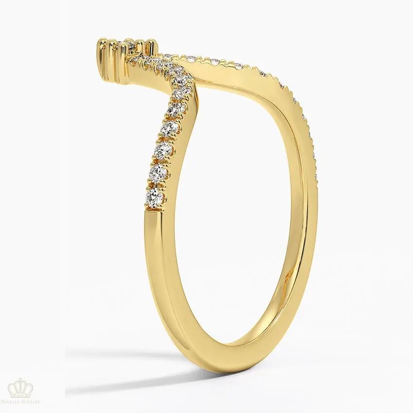 0.20CTW Nouveau Wedding Band Ring - LR29 Camélia™