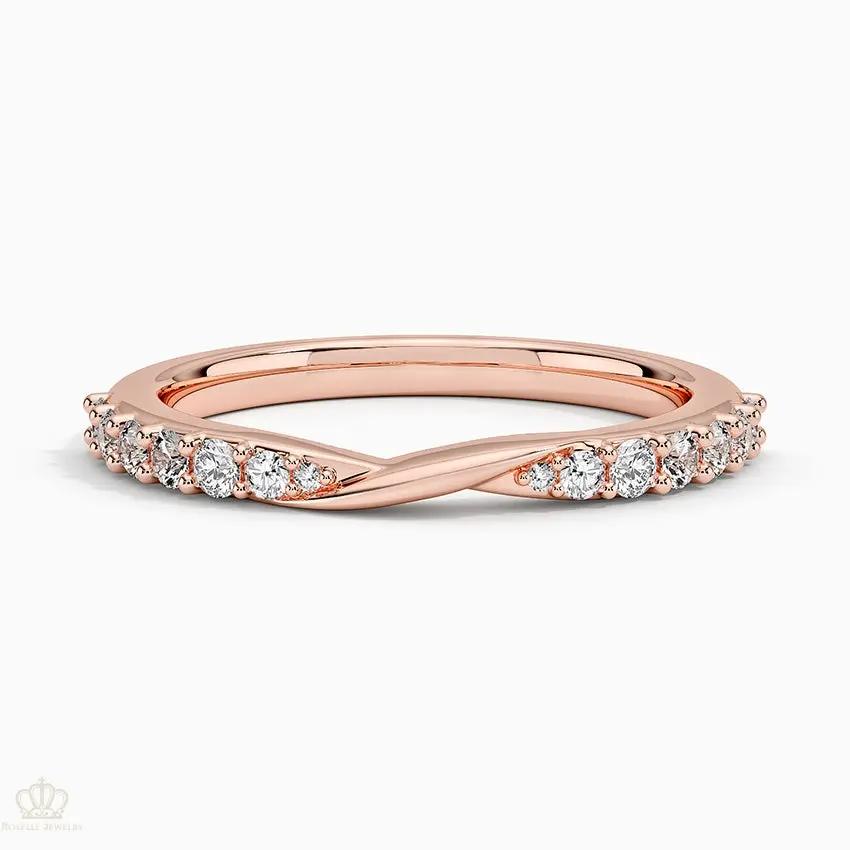 Luxe Lark Wedding Band Ring - LR68 - Roselle Jewelry