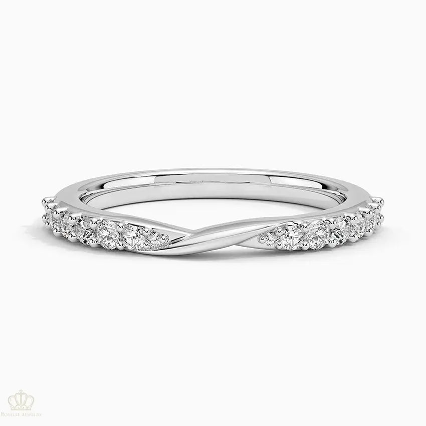 Luxe Lark Wedding Band Ring - LR68 - Roselle Jewelry
