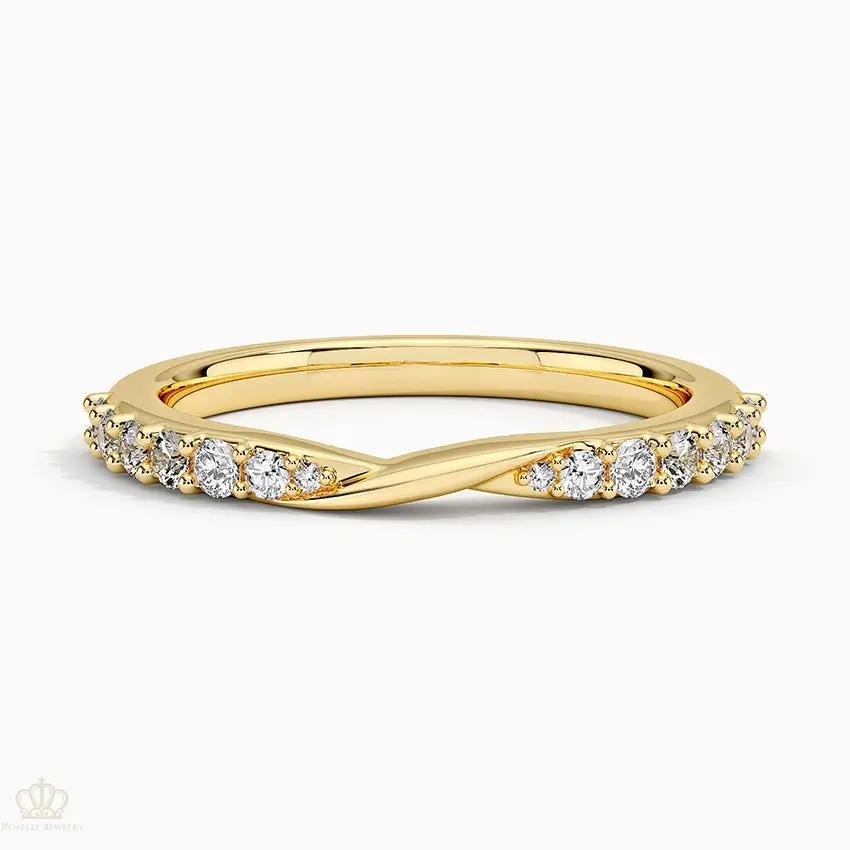 Luxe Lark Wedding Band Ring - LR68 - Roselle Jewelry