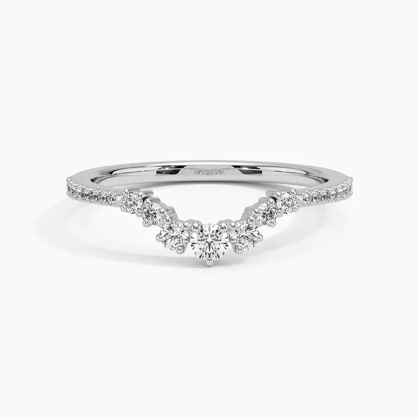 Luxe Aria Contoured Wedding Band Ring - LR106 Camélia™
