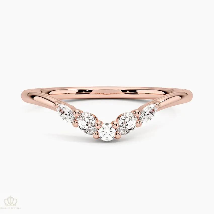 Camille Contoured Wedding Band Ring - LR66 - Roselle Jewelry