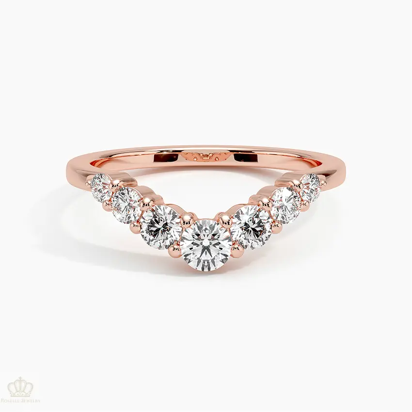Emilie Contour Wedding Band Ring - LR113 Camélia™