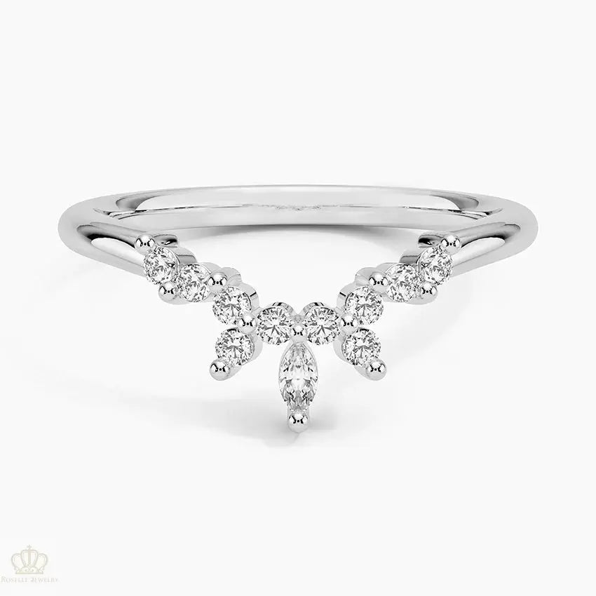 Luxe Nadia Contoured Wedding Band Ring - LR76 - Roselle Jewelry