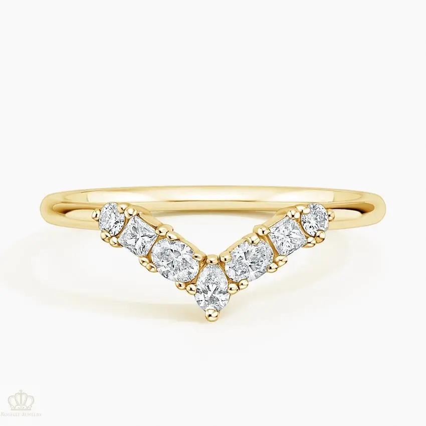 Desirée Contoured Wedding Band Ring - LR108 Camélia™
