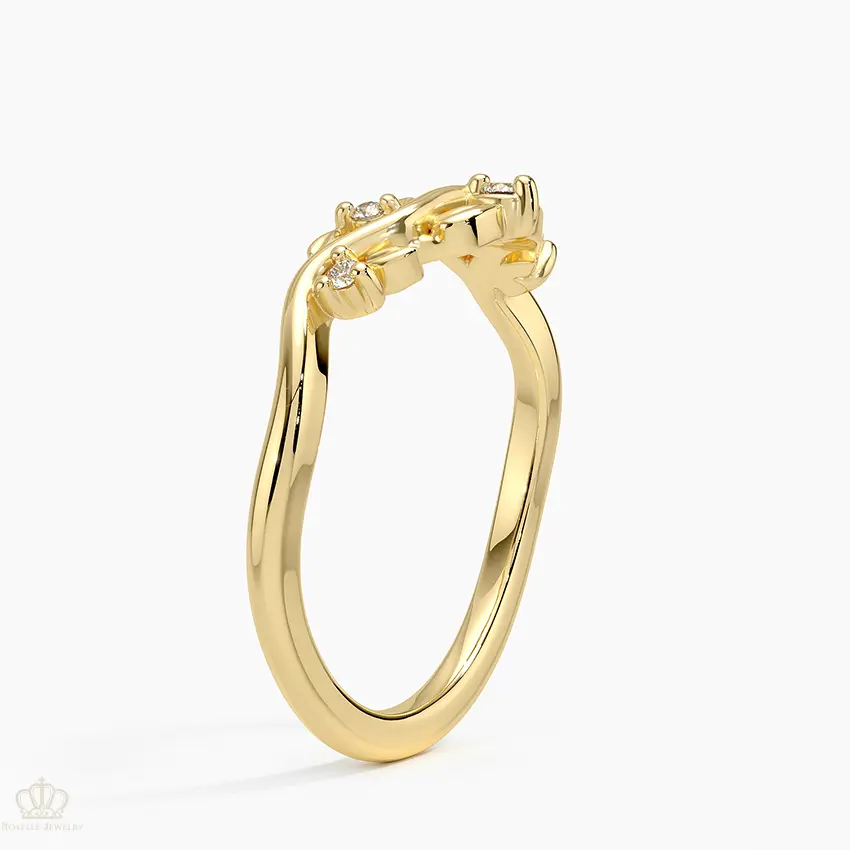 Veranda Wedding Band Ring - LR77 Camélia™